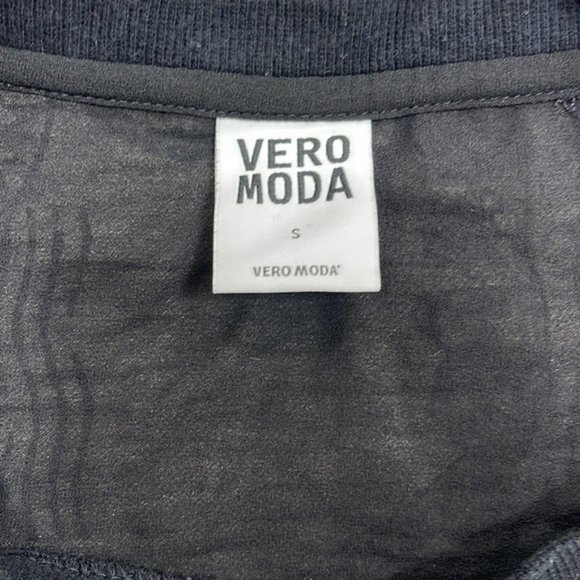 Vero moda short sleeved black blouse - Picture 3 of 3